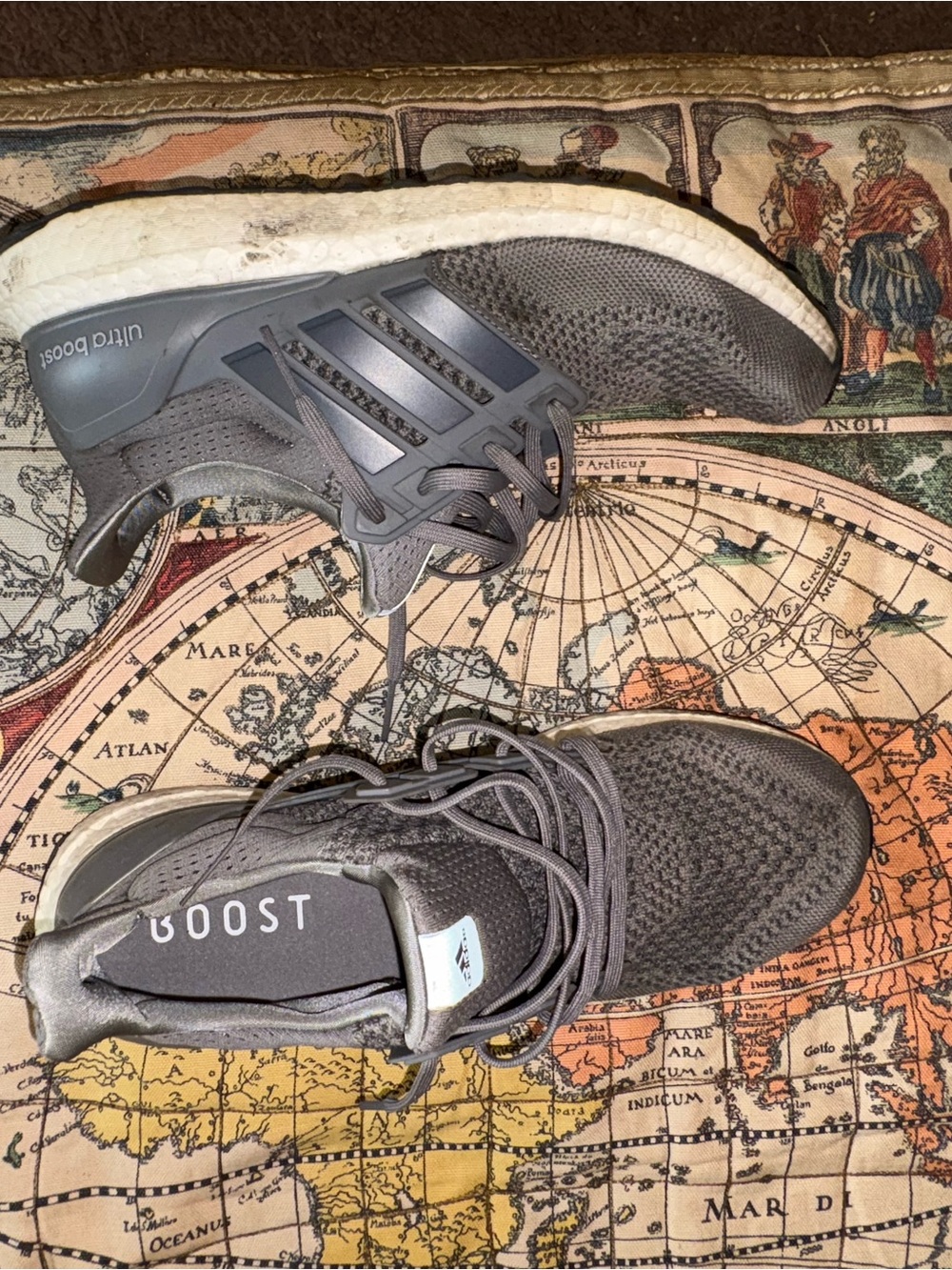 adidas Men’s Ultra Boost Athletic Shoes - Gray